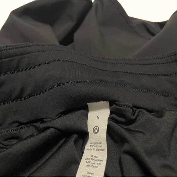 Lululemon Athletica Women's Black Running Shorts - Size 8 - Picture 4 of 6
